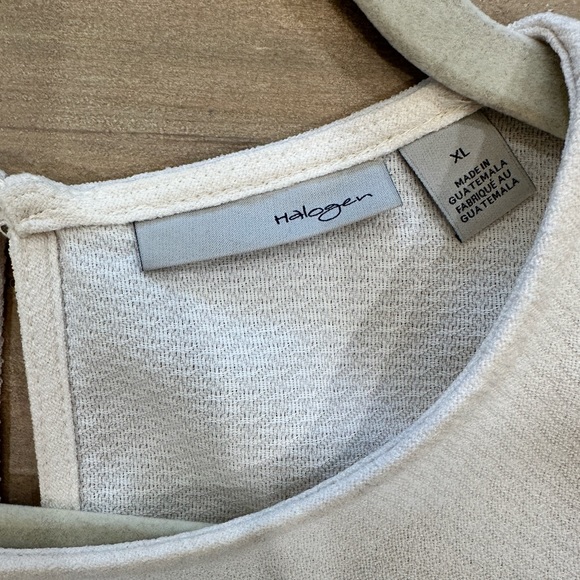 Halogen bell sleeve white blouse long sleeve flared cuff - Picture 10 of 11